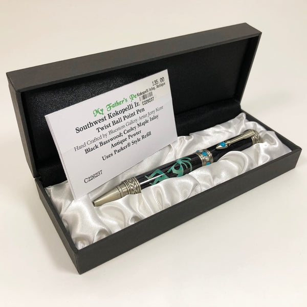 Kokopelli & Antique Pewter Pen