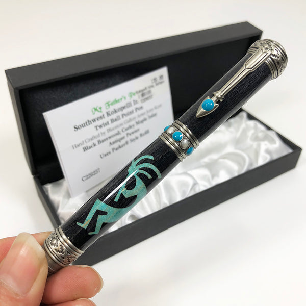 Kokopelli & Antique Pewter Pen