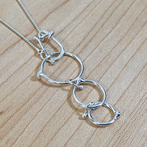 Hoop & Latch Sterling Necklace