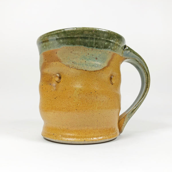 Green & Yellow Small Dent Mug
