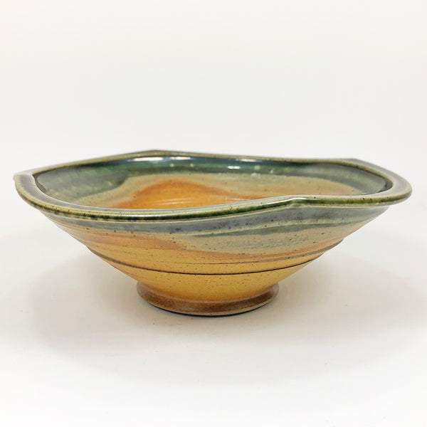 Grn & Yellow Individual Flower Bowl