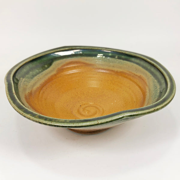 Grn & Yellow Individual Flower Bowl