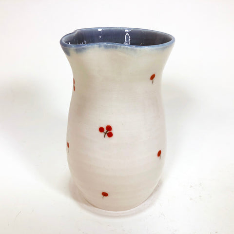 Red Fruit Porcelain Pitcher
