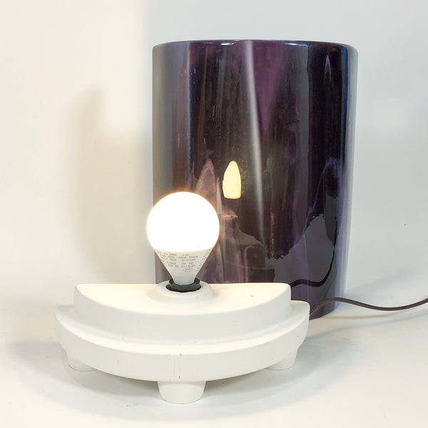 Purple Glass Lamp