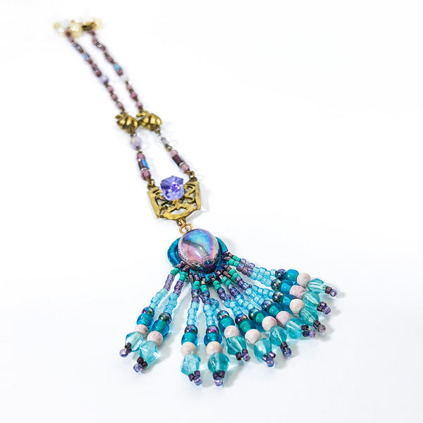 NK Blue & Gold w/ Purple Stone