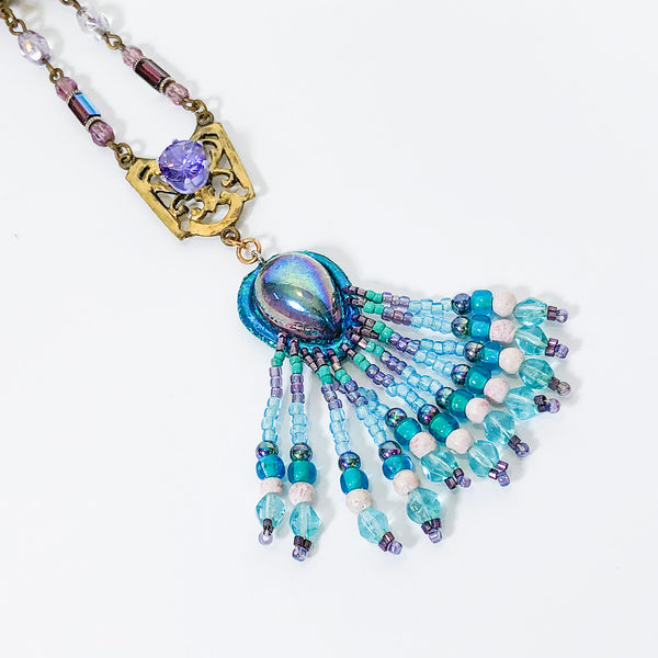 NK Blue & Gold w/ Purple Stone