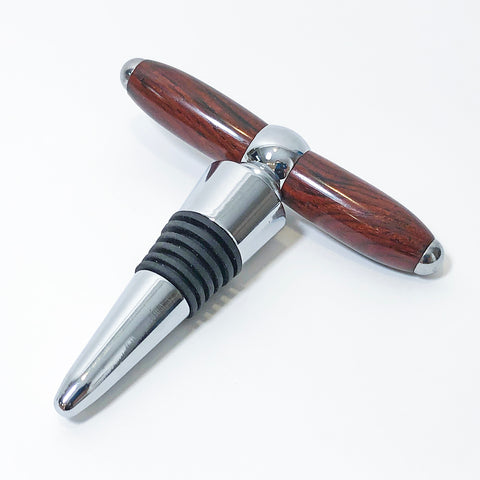 Cocobola Wine Stopper & Corkscrew