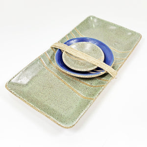 Blue & Grey Sushi Dish Set