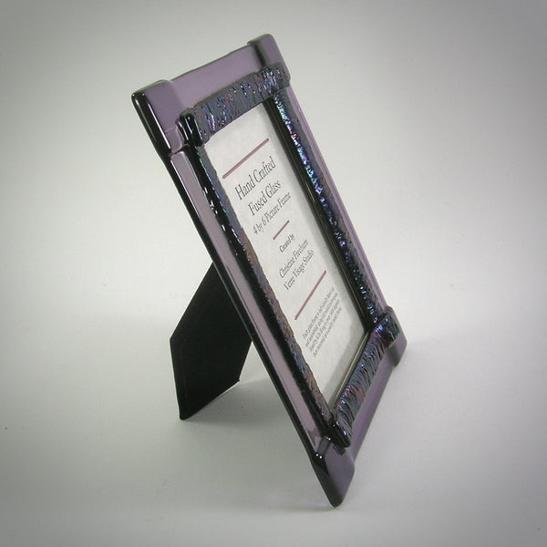 4X6 Purple Glass Photo Frame