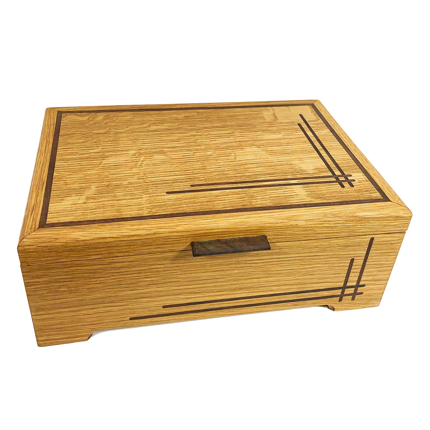 Oak 12x8x4.5 Art Deco Box