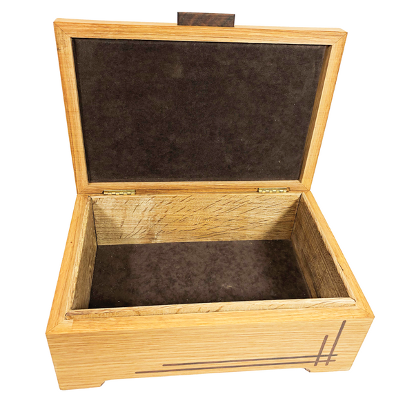 Oak 12x8x4.5 Art Deco Box