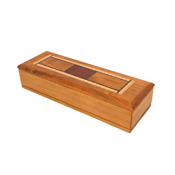 Pencil Box, Cherry With Inlay