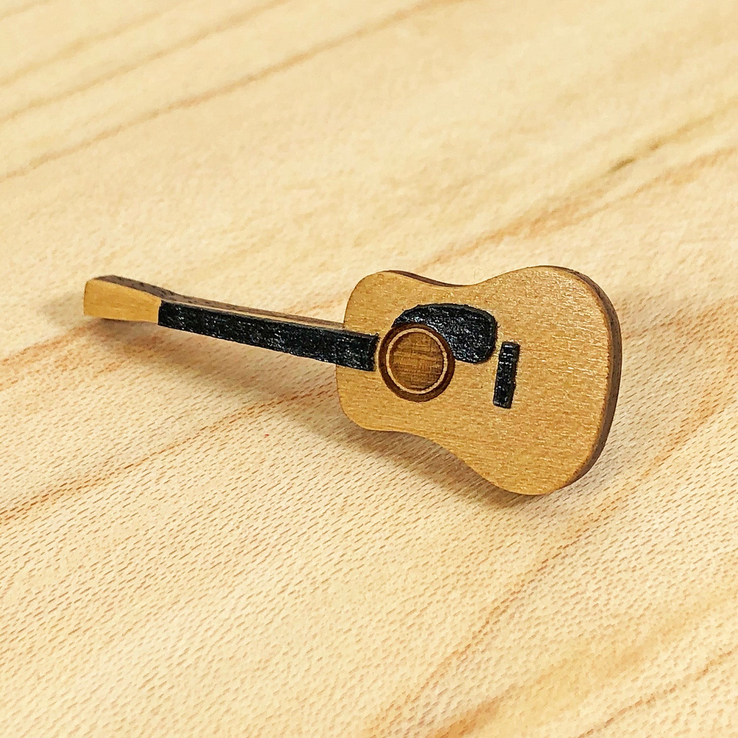 Tie Tack Or Pin Acoustic Guitar