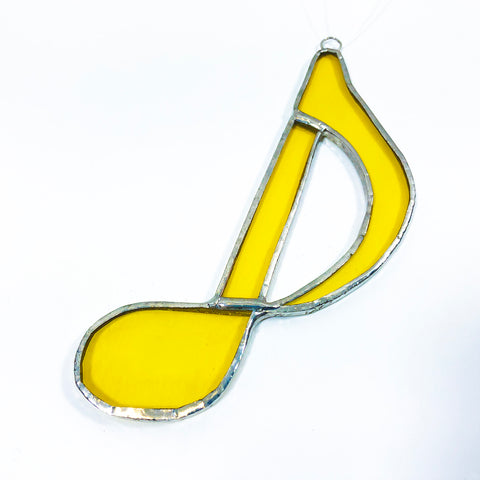 4 Inch Yellow Music Note