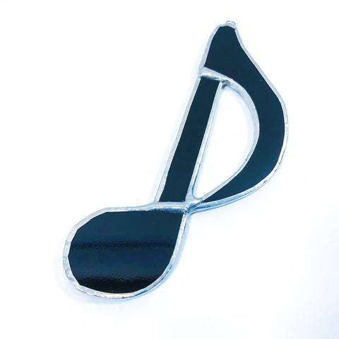 4 Inch Black Music Note
