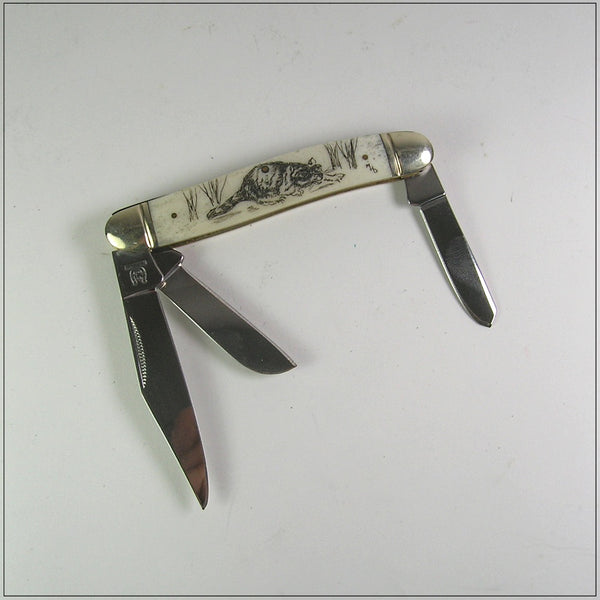 2-Blade Raccoon Wrangler Knife