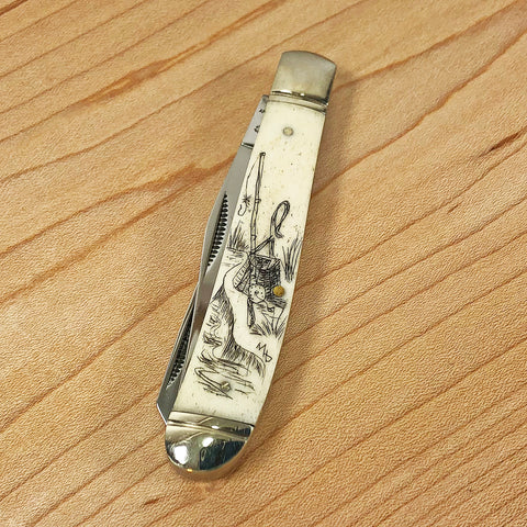 Fishing 2-Blade Trapper Knife