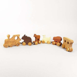 Animal Train Set-6 Pieces, Whistling