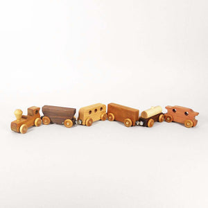 Wooden Train Set, Mid-Size