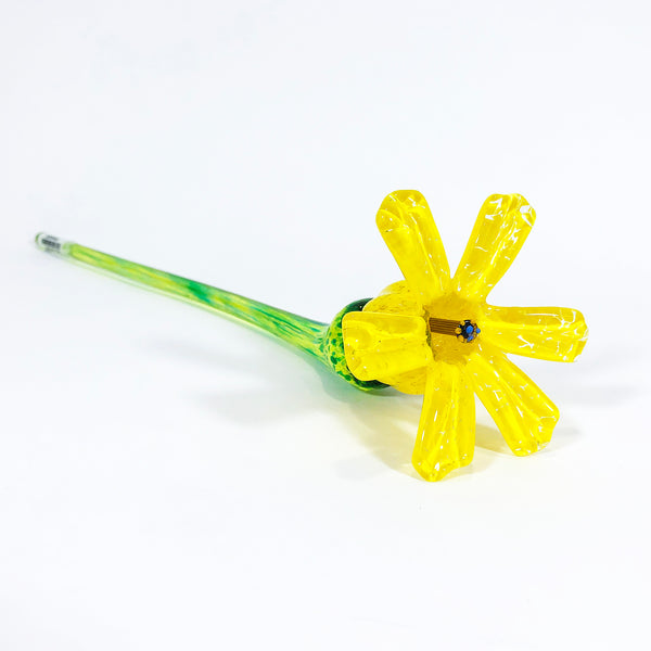 Daisy Yellow Glass Flower