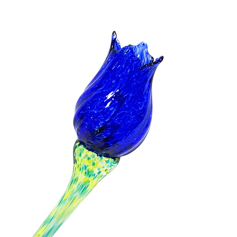 Cobalt Glass Tulip
