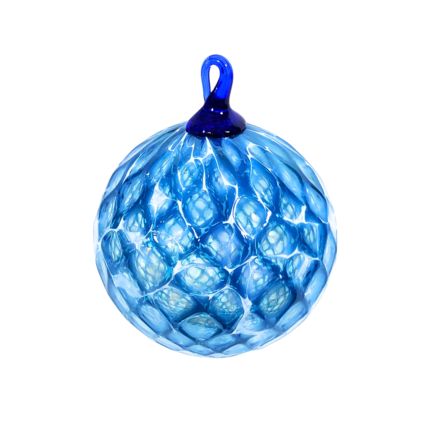 Teal/Clear/White Ornament