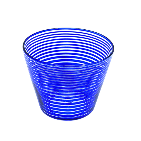 Cobalt Roll Warp Bowl