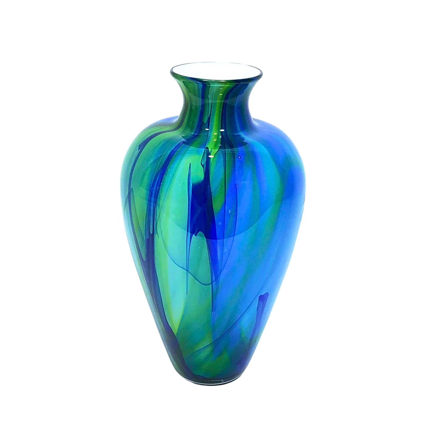 Blue/Green Vase 9"