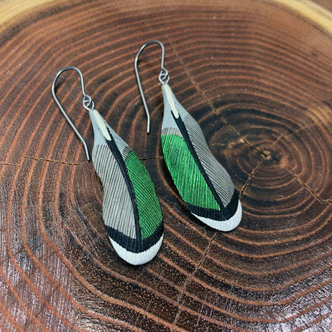 Green-Winged Teal Earrings