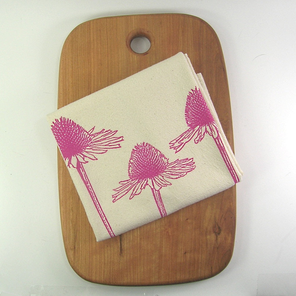 Pink Coneflower Towel