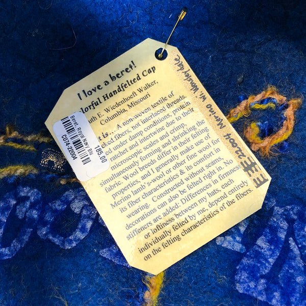 Beret, Royal Navy Blue/Gold