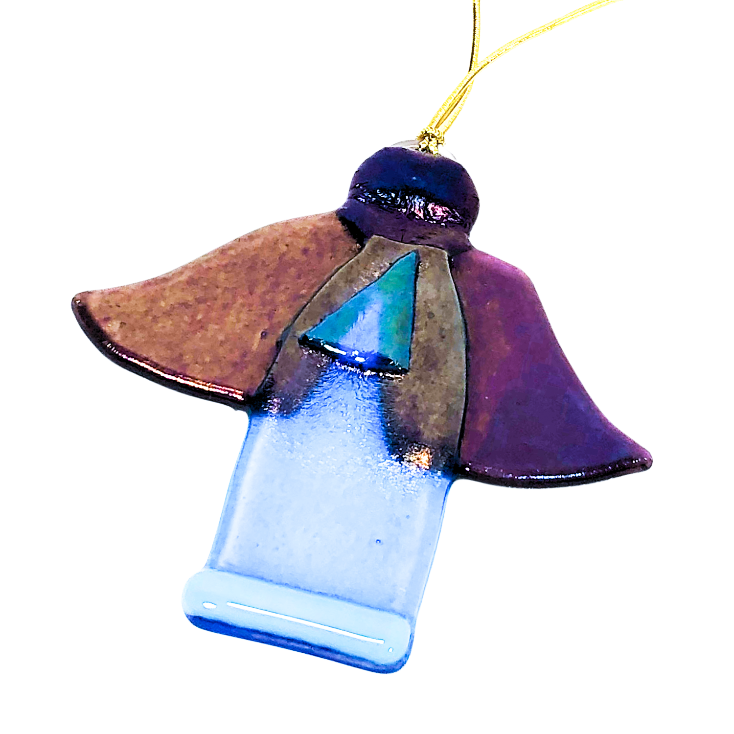 Purple Winged Angel Ornament