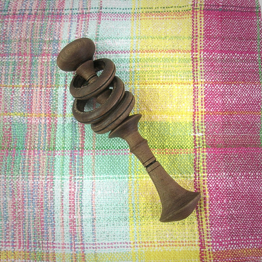 Baby Rattle Walnut