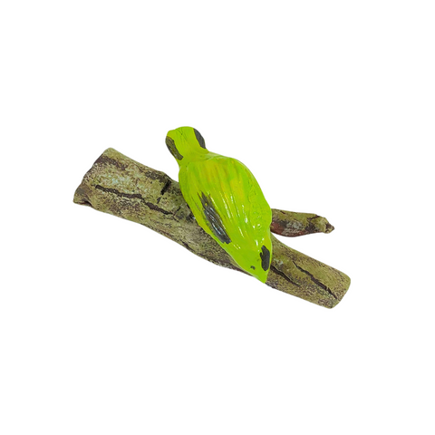 Green Bird On A Branch