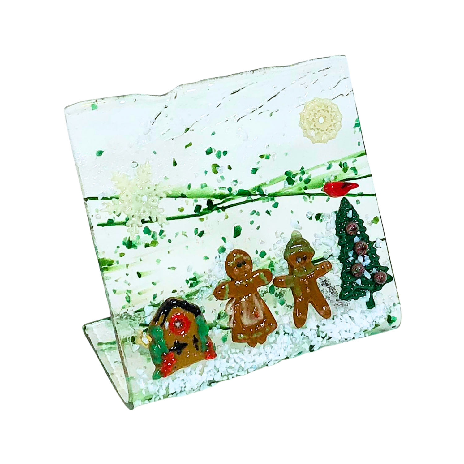 Gingerbread w/Cardinal Scene