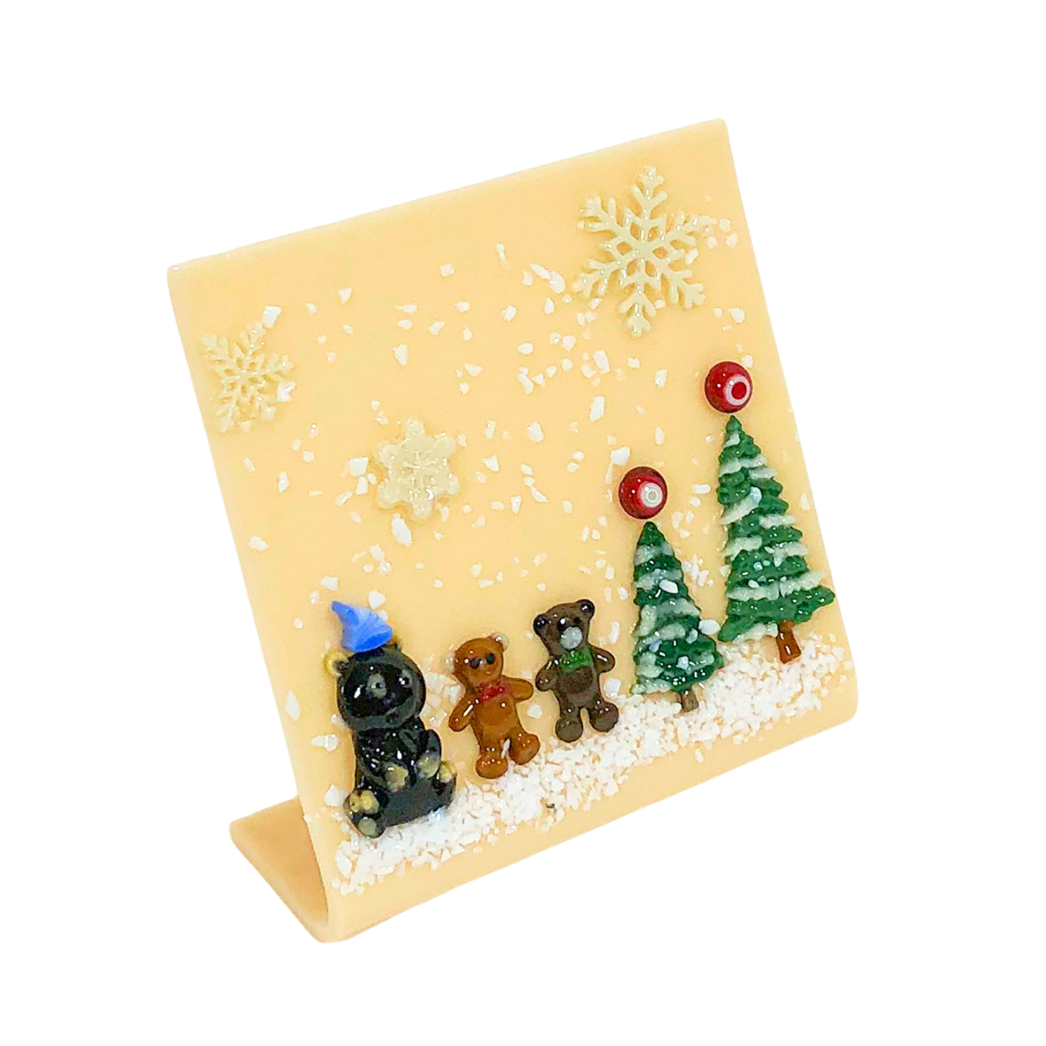 Bears/Trees/Snowflake Seasonal Scene