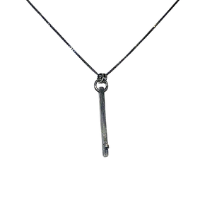 16 Inch Sterling Rod Necklace