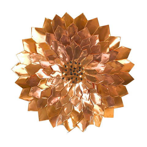 LG Copper Flower 14" No Patina