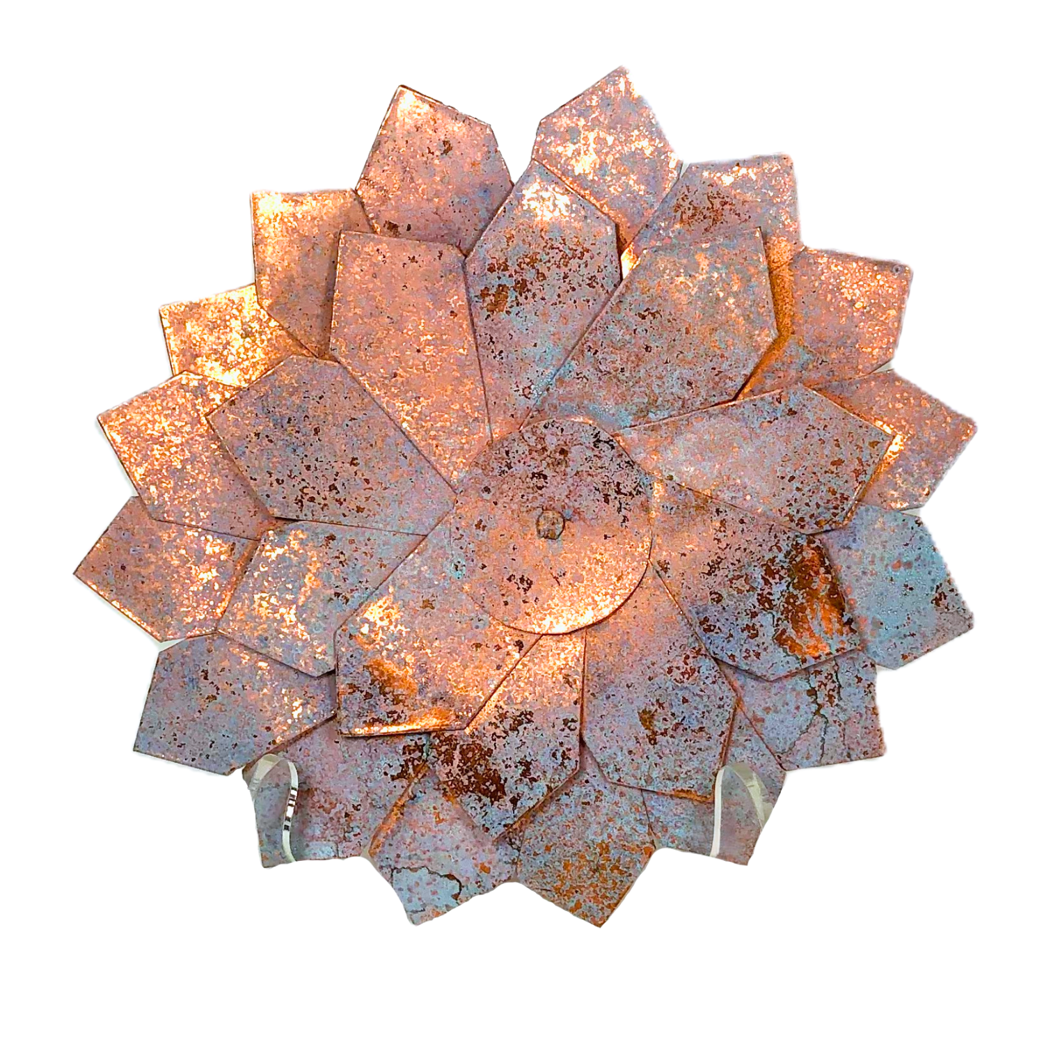 SM Copper Flower w/ Patina 8"