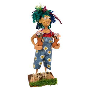 Gardener Holding Flowers
