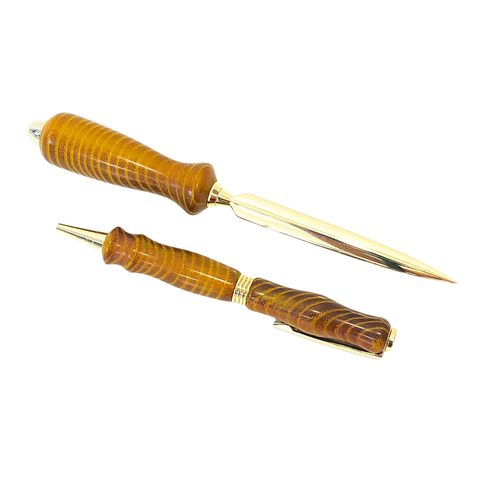Hedge Wood Pen & Letter Opener Set