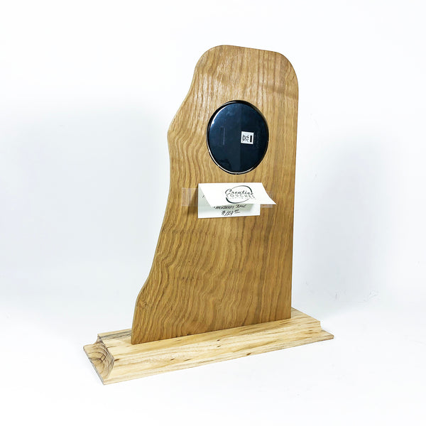 Oak Clock 13" Tiger Ingraving 3.5 Insert