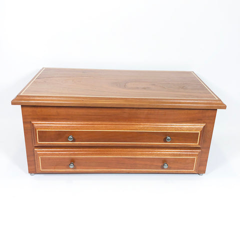 Lg Cherry BX Maple Inlay, 2 Drawer