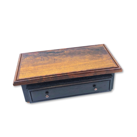 Ebonized Walnut Box w/ Drawer