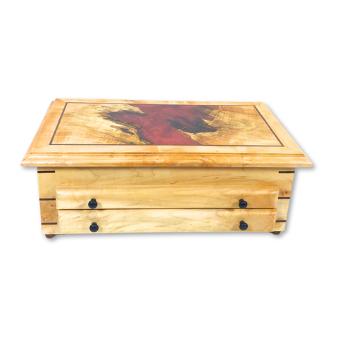 Wild Cherry Jewerly Box w/ 2 Drowers