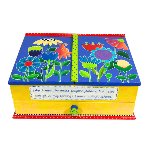 "Don't Be Jealous" Jewelry Box 14x9x8