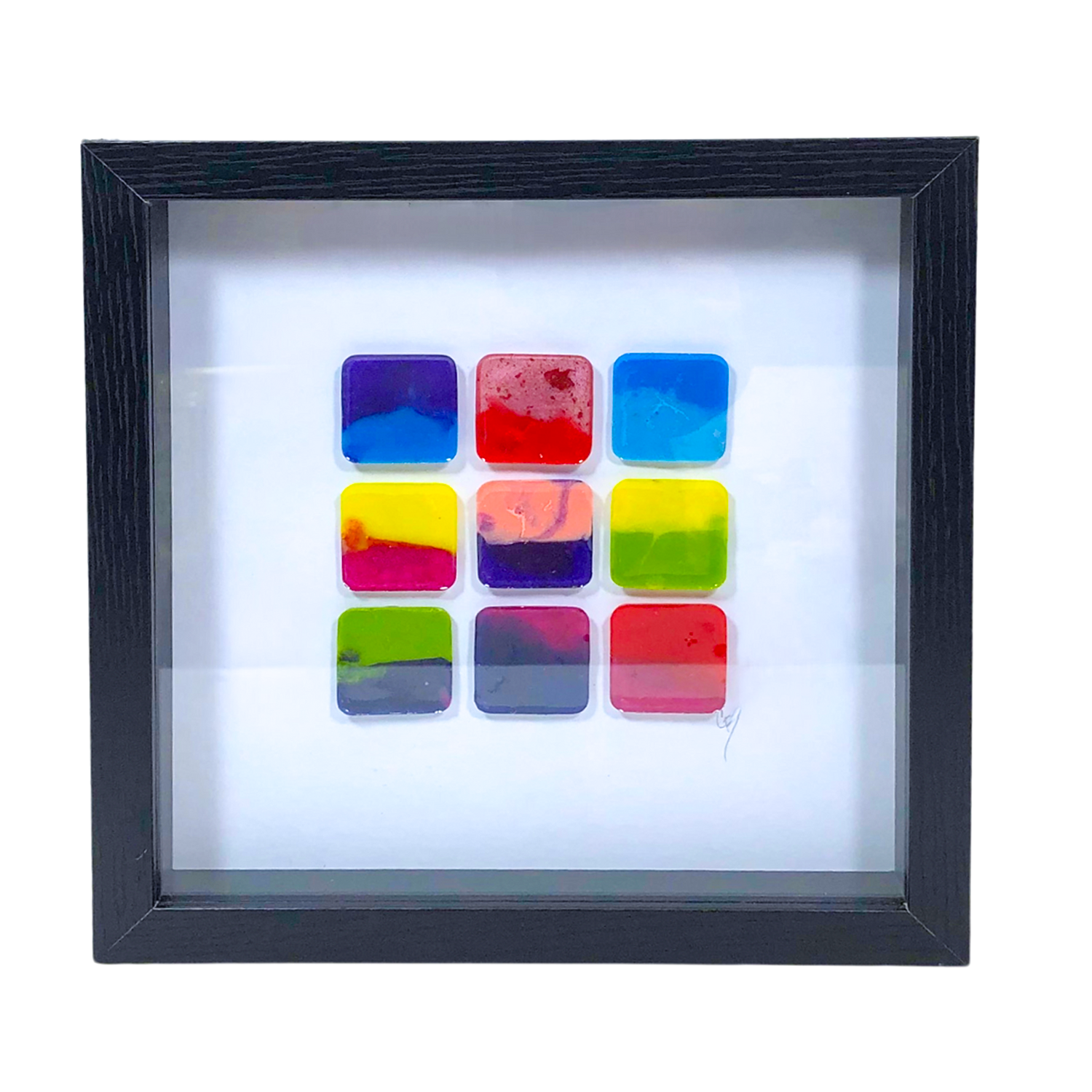 Colorful Resin Cubes 10"X10" Famed