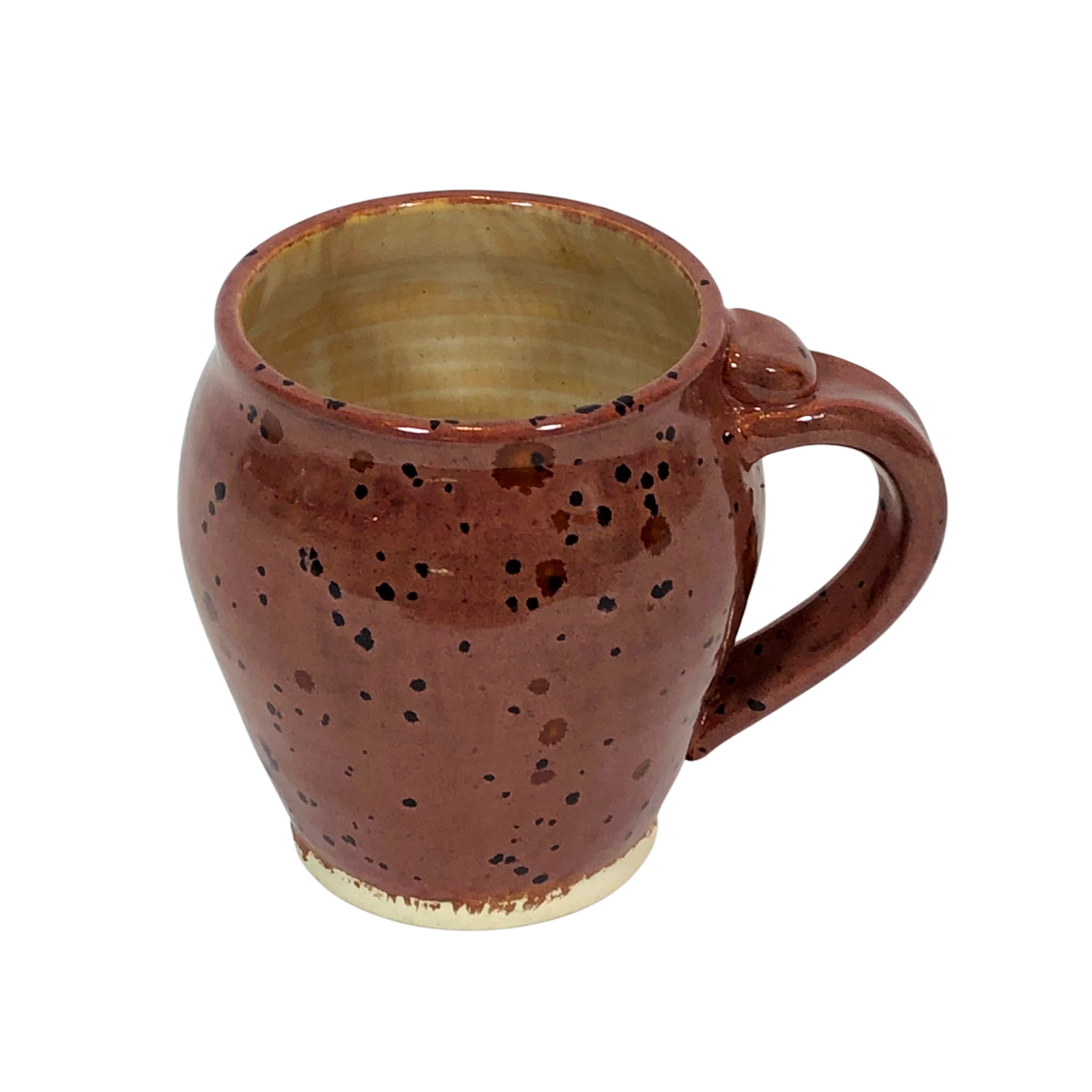 Small Mug, Maroon Mottled Glaze