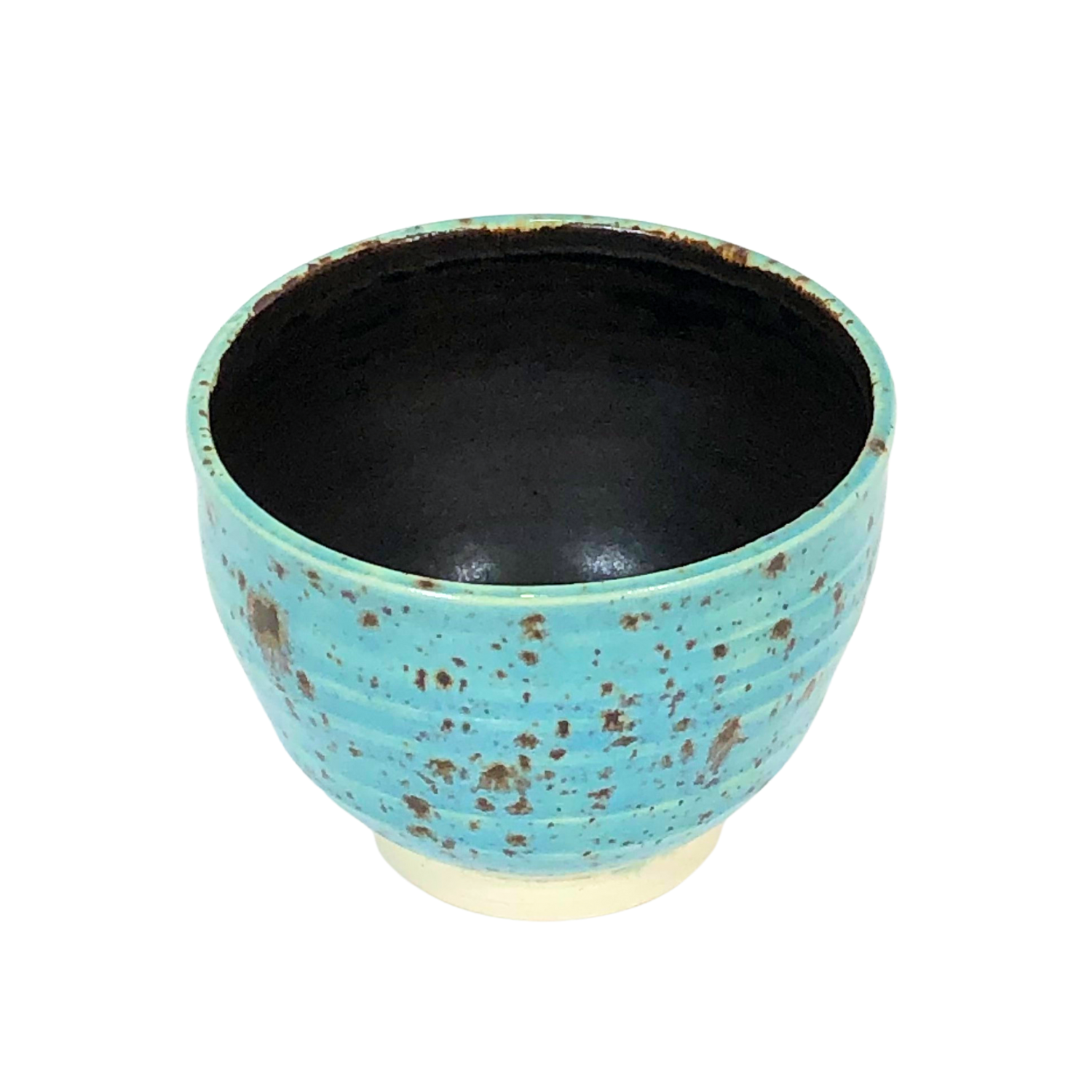 Sake Dish, Turqoise Mottled Glaze