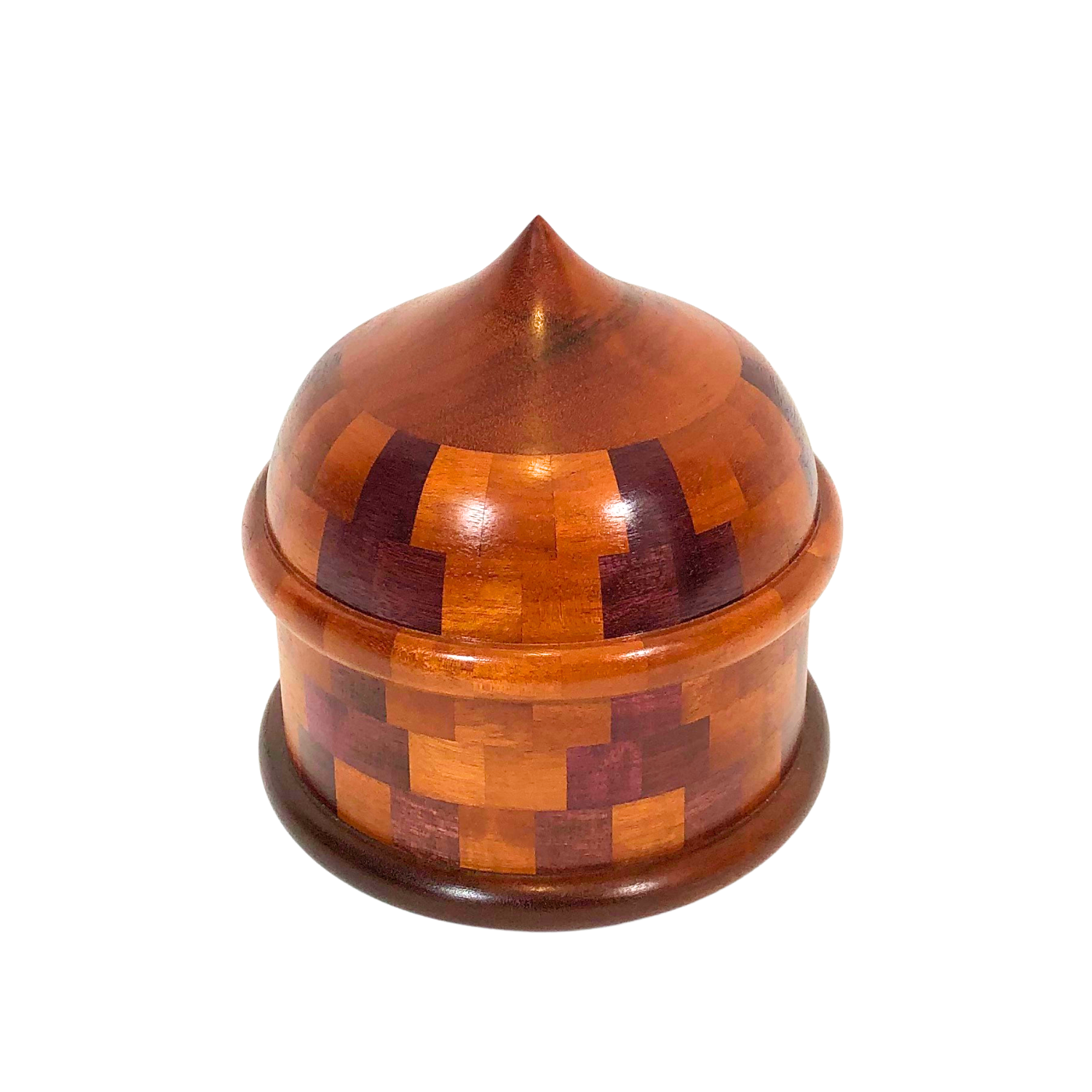 Domed Lid Canister Tigerwood/Purp Heart